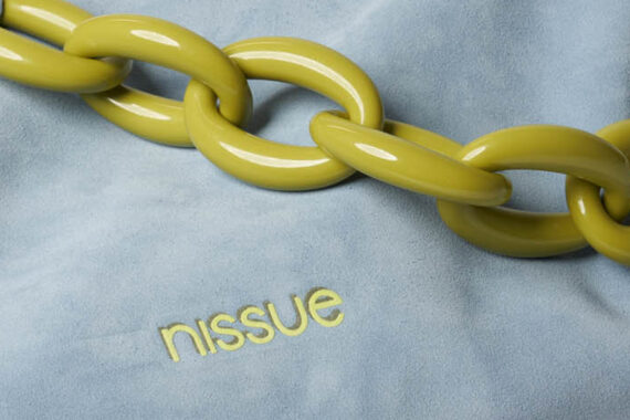 Nissue Hobo Chain Bag in Sky Blue